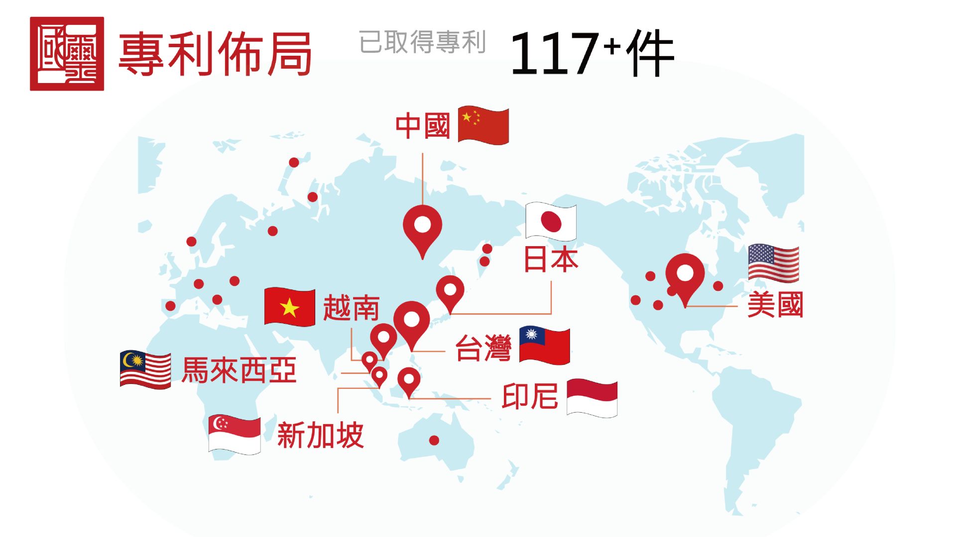 截至目前，國璽已於全球獲得逾117項細胞治療專利，涵蓋多項關鍵技術。