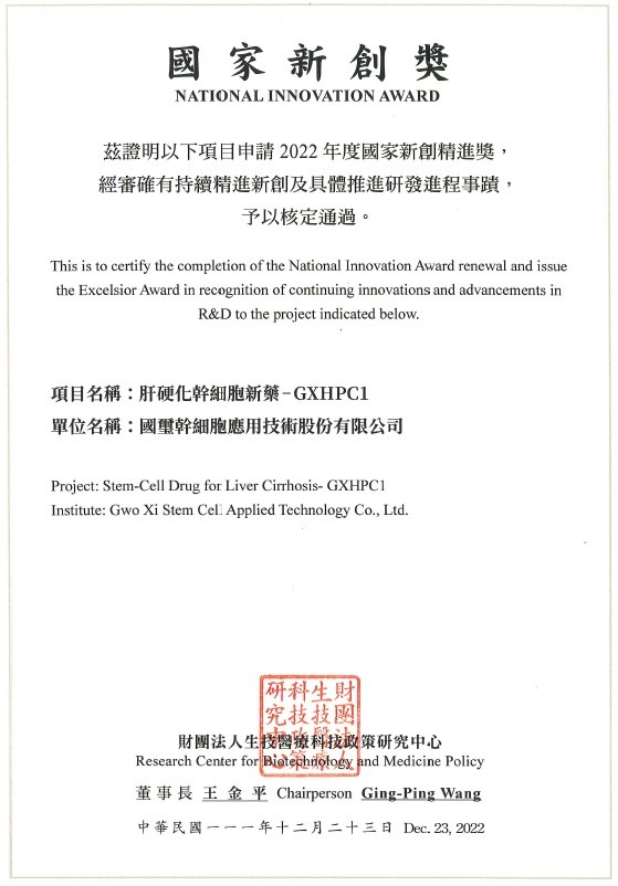 2022 國家新創精進獎